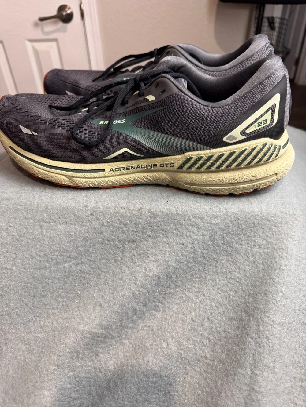 Brooks Adrenaline GTS Running Shoes | Men's Orange Gray Athletic Sneakers 12 US